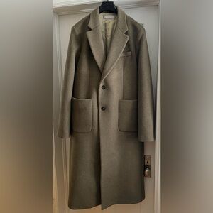 NWOT Our Legacy Robe Overcoat Disruptive Moss Kilo Melton Coat Size 52 (US 42)